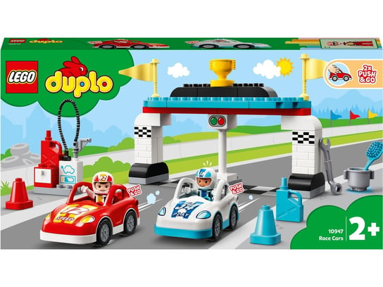 LEGO DUPLO, klocki Town, Samochody wyścigowe, 10947 LEGO