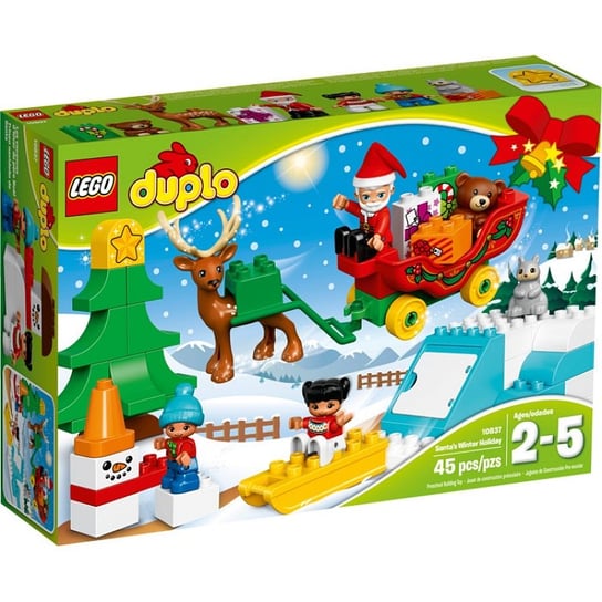 LEGO DUPLO, klocki Zimowe ferie Świętego Mikołaja, 10837 LEGO