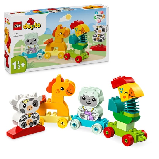 LEGO DUPLO My First, klocki, Pociąg ze zwierzątkami, 10412 LEGO