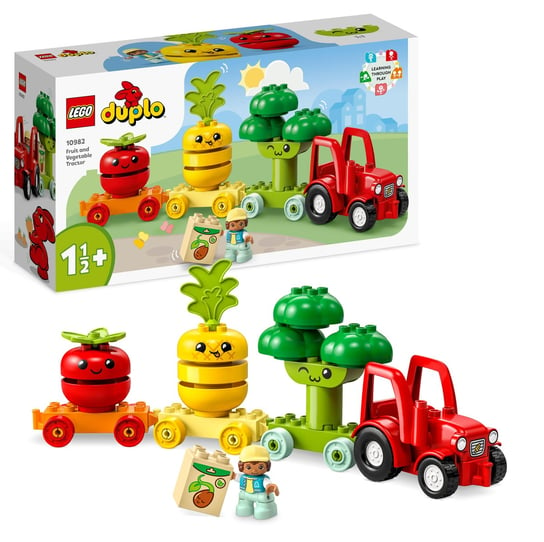 LEGO DUPLO, Pierwsze klocki Traktor z warzywami i owocami, 10982 LEGO