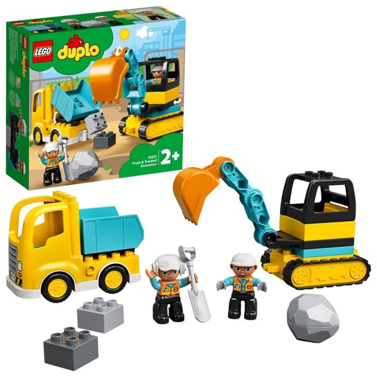 LEGO DUPLO, Town, klocki Ciężarówka i koparka gąsienicowa, 10931 LEGO