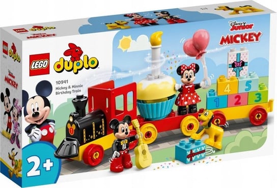 LEGO DUPLO - Urodzinowy pociąg myszek Miki i Minnie (10941) KLOCKI PREZENT LEGO