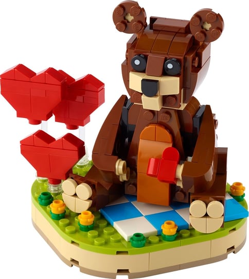 LEGO Exclusive, klocki, Walentynkowy Niedźwiedź Brunatny, 40462 LEGO