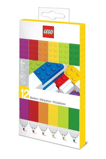 LEGO, Flamastry, 12 sztuk LEGO