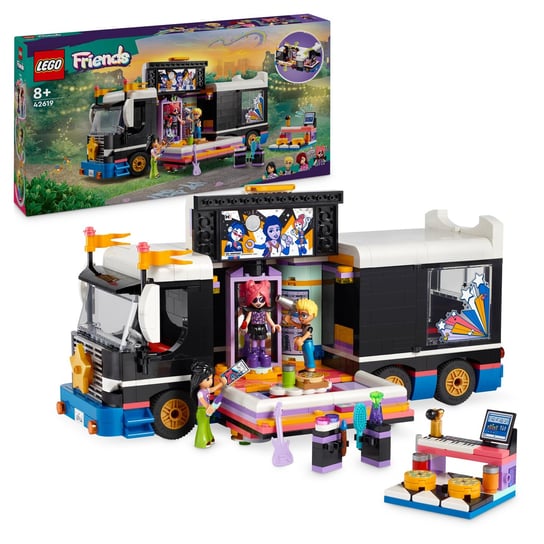 LEGO Friends, klocki, Autobus koncertowy gwiazdy popu, 42619 LEGO