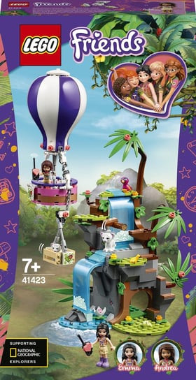 LEGO Friends, klocki, Balonem na ratunek tygrysowi, 41423 LEGO