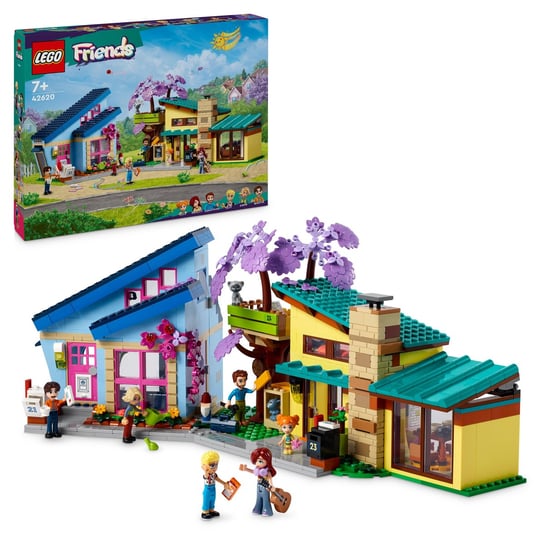 LEGO Friends, klocki, Dom rodzinny Olly’ego i Paisley, 42620 LEGO