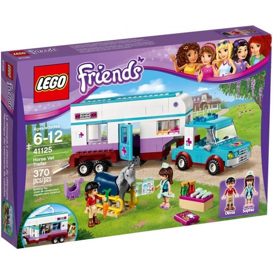 LEGO Friends, klocki, Przyczepa lecznicza dla koni, 41125 LEGO