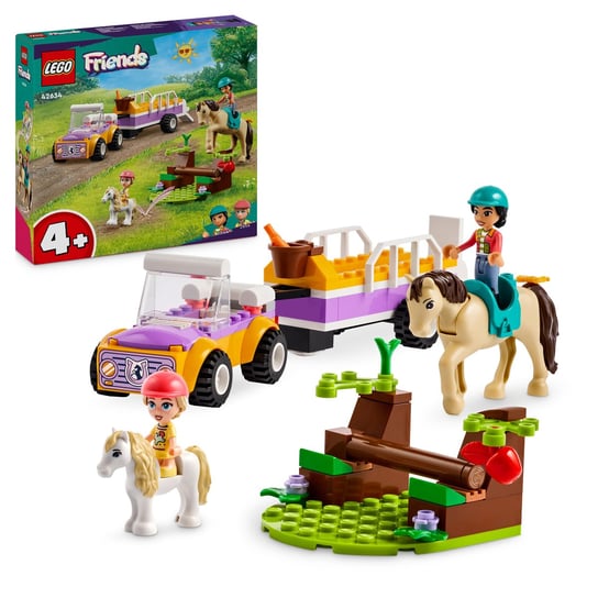 LEGO Friends, klocki, Przyczepka dla konia i kucyka, 42634 LEGO