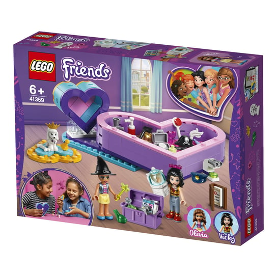 LEGO Friends, klocki Pudełko w kształcie serca — zestaw przyjaźni, 41359 LEGO