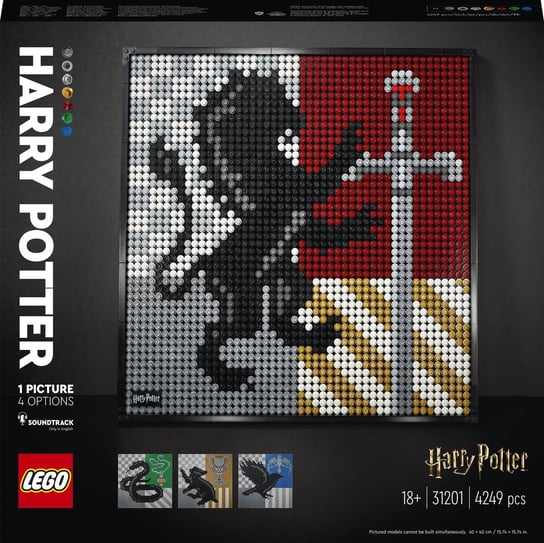 LEGO Harry Potter, klocki, Herby Hogwartu, 31201 LEGO