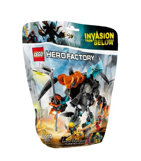 LEGO Hero Factory, klocki Bestia SPLITTER kontra FURNO i EVO, 44021 LEGO
