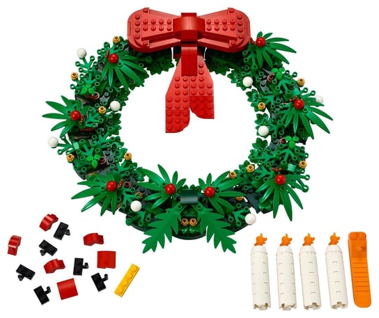 LEGO Iconic, klocki, Bożonarodzeniowy Wieniec 2In1, 40426 LEGO