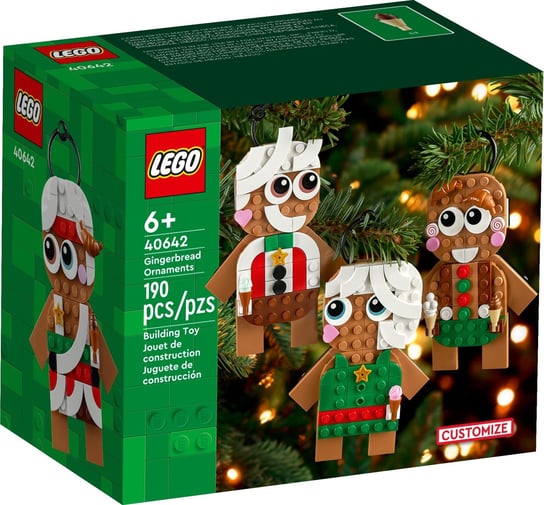 LEGO Iconic, Zabawka konstrukcyjna, Piernikowe ozdoby, 40642 LEGO