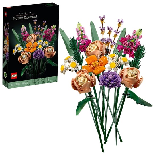 LEGO Icons, Botanical, klocki Bukiet kwiatów, 10280 LEGO