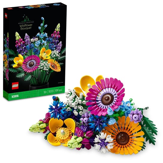 LEGO Icons, Botanical, klocki, Bukiet z polnych kwiatów, 10313 LEGO