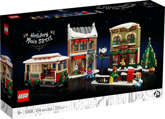 LEGO Icons, klocki, Świąteczna Główna Ulica, 10308 LEGO