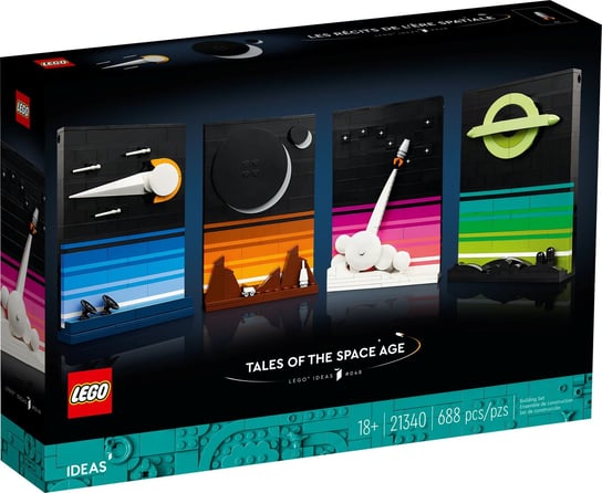 LEGO Ideas, klocki 21340 Opowieści Z Czasów Wyścigu Kosmic LEGO
