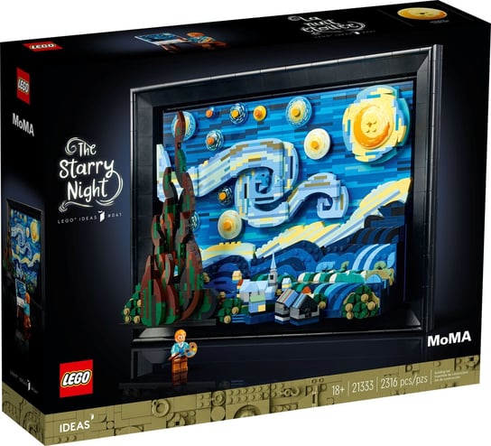 LEGO Ideas, klocki, Gwiaździsta Noc Vincenta Van Gogha, 21333 LEGO