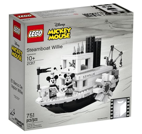 LEGO Ideas, klocki Steamboat Willie, 21317 LEGO