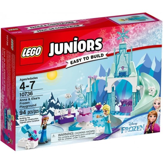 LEGO Juniors, klocki Plac zabaw Anny i Elsy z Krainy Lodu, 10736 LEGO