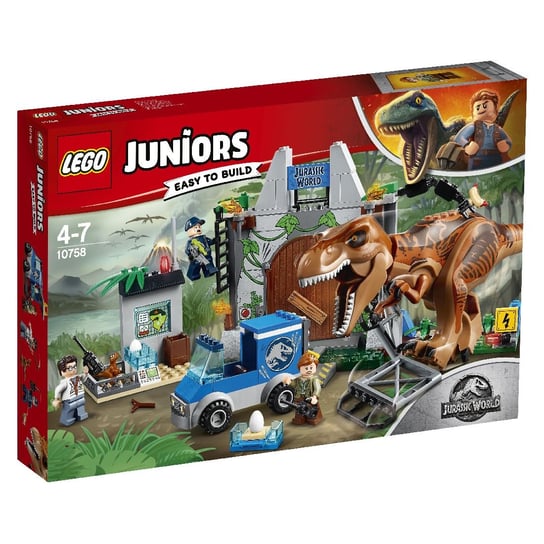 LEGO Juniors, klocki T. rex na wolności, 10758 LEGO