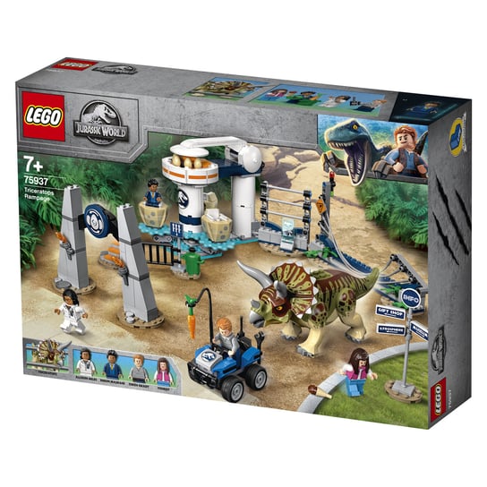 LEGO Jurassic World, klocki Atak triceratopsa, 75937 LEGO