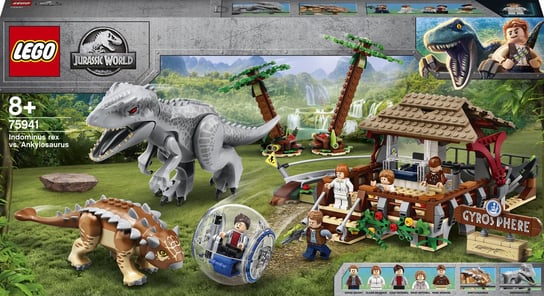 LEGO Jurassic World, klocki Indominus Rex kontra ankylozaur, 75941 LEGO
