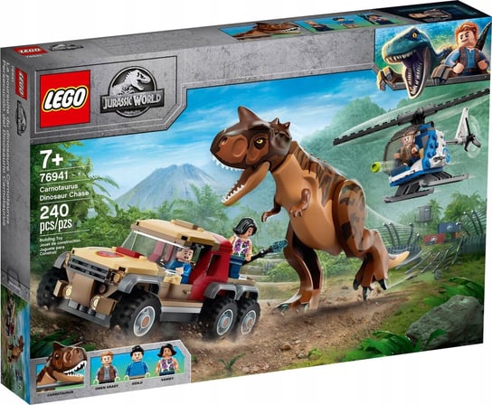 LEGO Jurassic World, klocki, klocki, Pościg za karnotaurem, 76941 LEGO