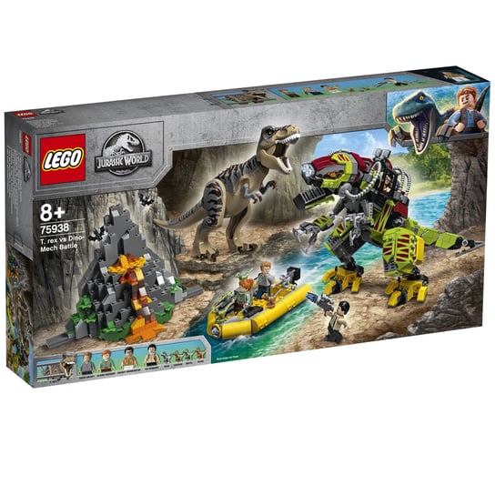 LEGO Jurassic World, klocki Tyranozaur kontra mechaniczny dinozaur, 75938 LEGO