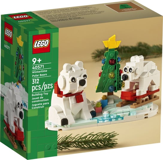 LEGO, klocki, Zimowe Niedźwiedzie Polarne, 40571 LEGO