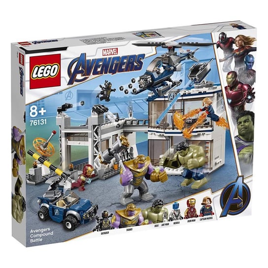 LEGO Marvel, Avengers, klocki Bitwa w kwaterze Avengersów, 76131 LEGO