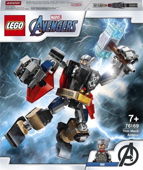 LEGO Marvel, Avengers, klocki Opancerzony mech Thora, 76169 LEGO