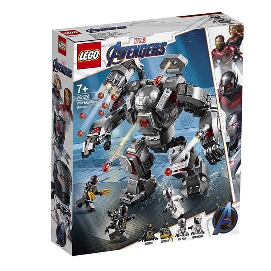 LEGO Marvel, Avengers, klocki Pogromca War Machine, 76124 LEGO