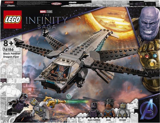 LEGO Marvel, klocki, Avengers, Helikopter Czarnej Pantery, 76186 LEGO