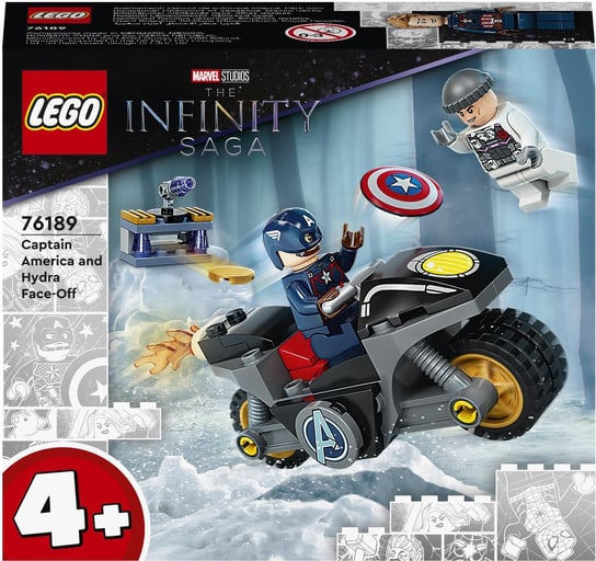 LEGO Marvel, klocki, Avengers, Kapitan Ameryka i pojedynek z Hydrą, 76189 LEGO