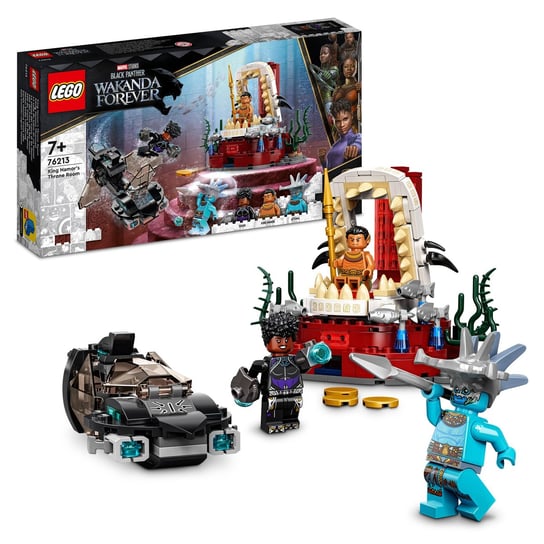 LEGO Marvel, klocki, Avengers, Sala tronowa króla Namora, 76213 LEGO