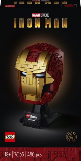 LEGO Marvel, klocki, Hełm Iron Mana, 76165 LEGO