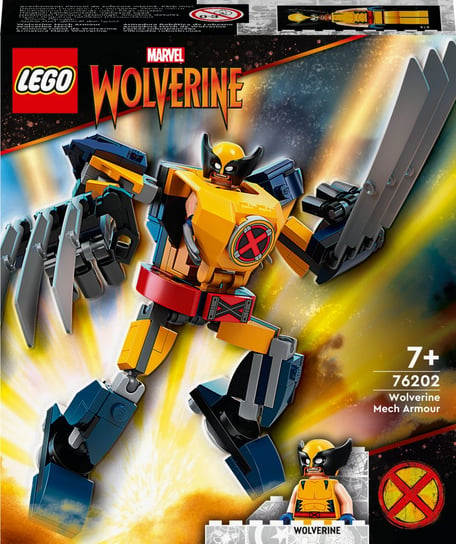LEGO Marvel, klocki, Mechaniczna zbroja Wolverine'a, 76202 LEGO