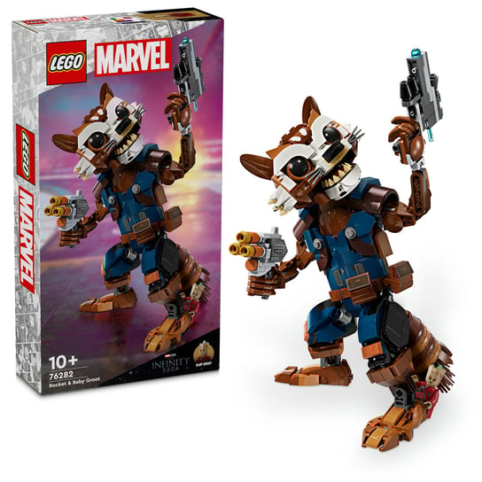 LEGO Marvel, klocki, Rocket i Mały Groot, 76282 LEGO