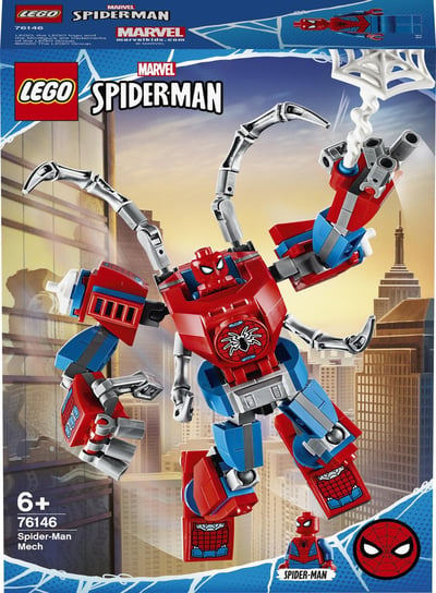 LEGO Marvel, klocki, Spider Man, Mech Spider-Mana, 76146 LEGO