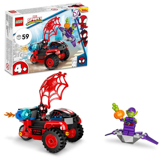 LEGO Marvel, klocki, Spidey, Miles Morales: Technotrójkołowiec, 10781 LEGO