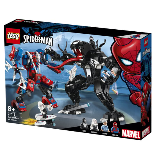 LEGO Marvel, klocki, Super Heroes, Marvel, Pajęczy Mech kontra Venom LEGO