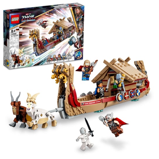 LEGO Marvel, klocki, Thor, Kozia łódź, 76208 LEGO