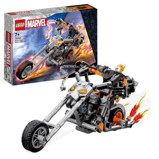 LEGO Marvel, klocki, Upiorny Jeździec - mech i motor, 76245 LEGO
