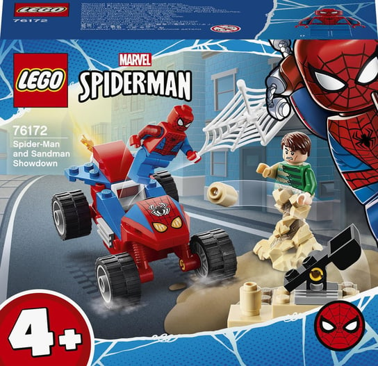 LEGO Marvel, Spider-Man, klocki Pojedynek Spider-Mana z Sandmanem, 76172 LEGO