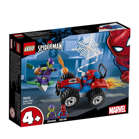 LEGO Marvel, Spider Man, klocki Pościg samochodowy Spider-Mana, 76133 LEGO