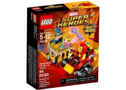 LEGO Marvel, Super Heroes, Klocki Mighty Micros: Iron Man kontra Thanos, 76072 LEGO
