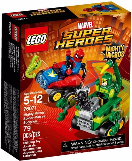 LEGO Marvel, Super Heroes, Klocki Mighty Micros: Spider-Man kontra Skorpion, 76071 LEGO