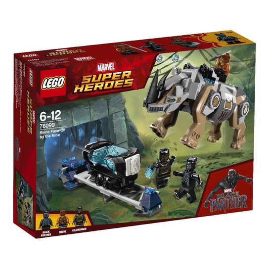 LEGO Marvel, Super Heroes, klocki Pojedynek z nosorożcem w pobliżu kopalni, 76099 LEGO